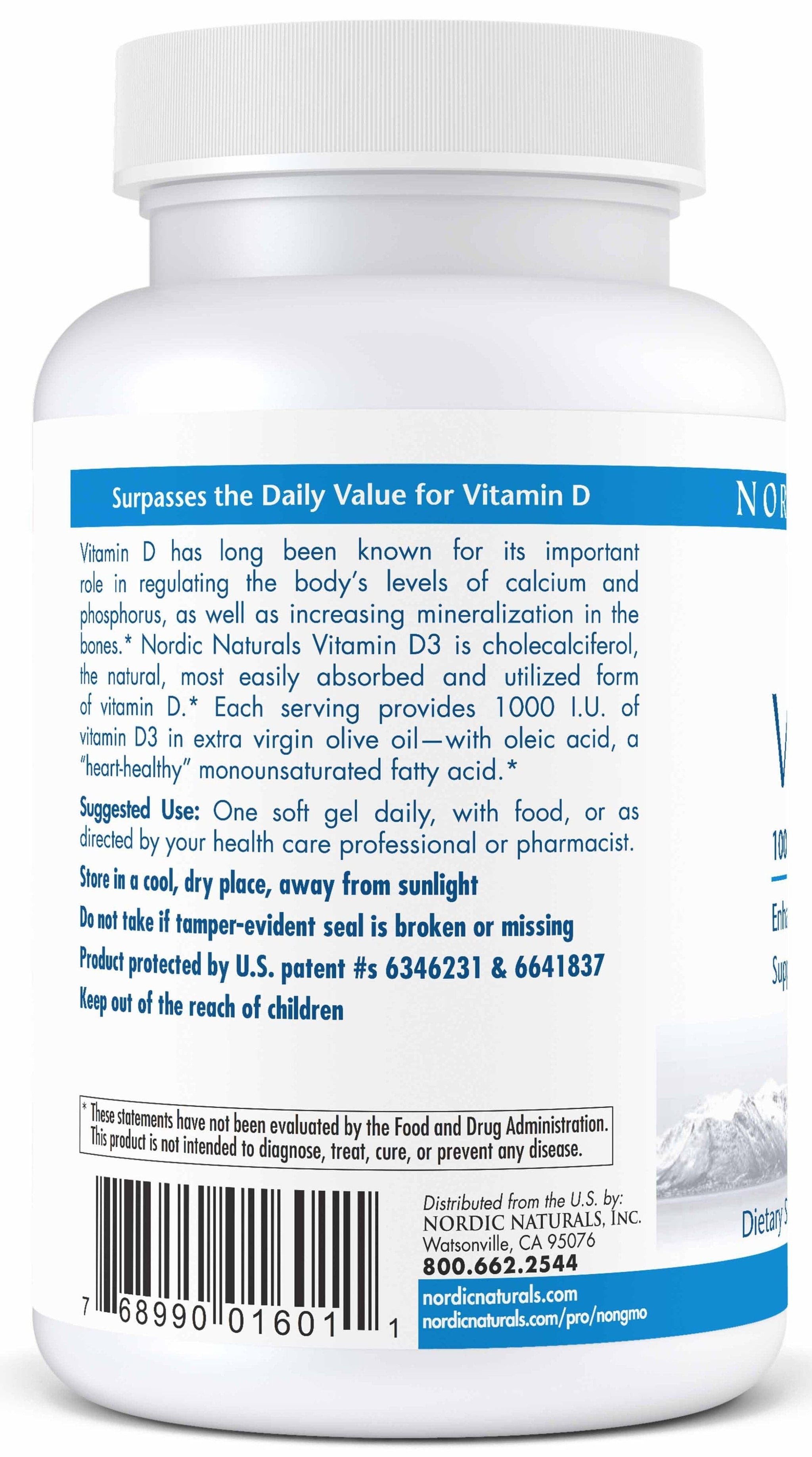 Nordic Naturals Vitamin D3 1,000 IU