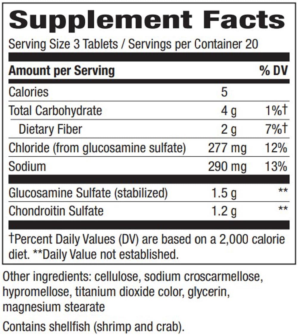 Nature's Way GS-500 and Chondroitin