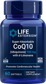 Life Extension Super-Absorbable CoQ10 (Ubiquinone) with d-Limonene 100mg