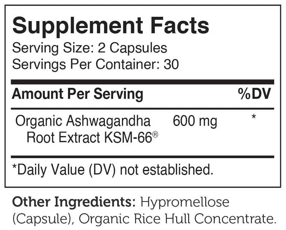Advanced Nutrition By Zahler Ashwagandha 600