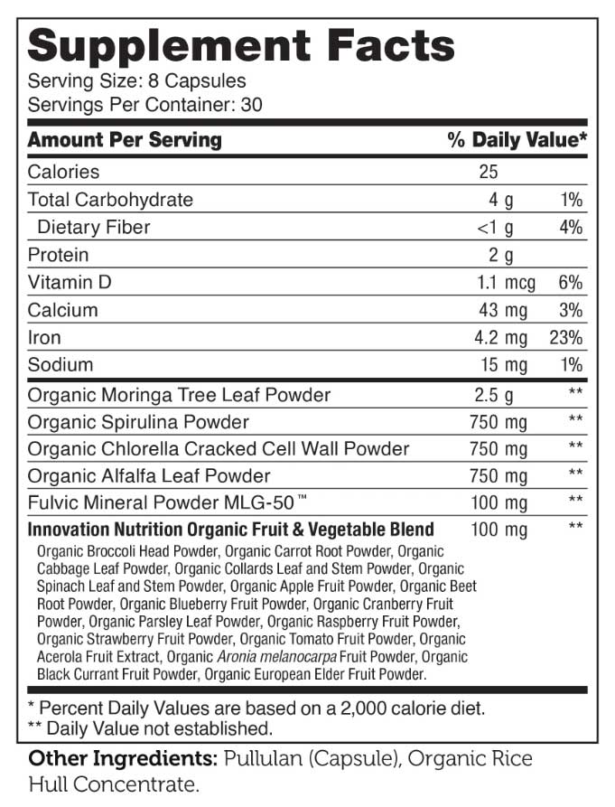 Advanced Nutrition By Zahler CoreGreens Capsule