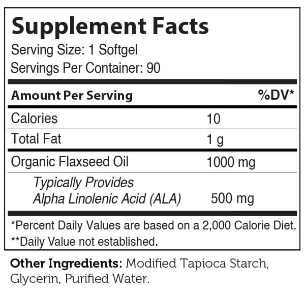 Advanced Nutrition By Zahler Flaxseed Oil