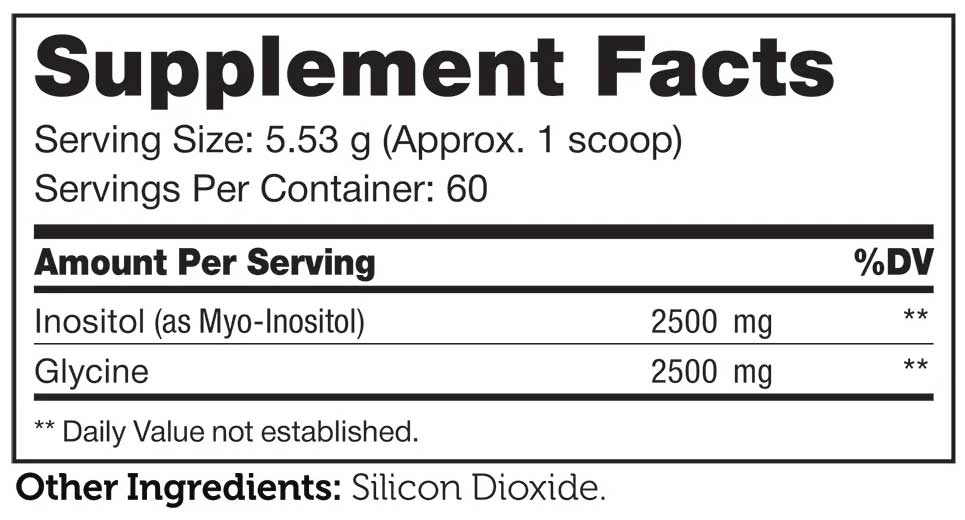 Advanced Nutrition By Zahler Inositol Powder