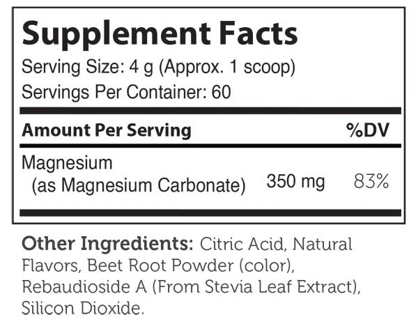 Advanced Nutrition By Zahler Magnesium Powder