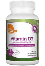 Advanced Nutrition By Zahler Vitamin D3 1000 IU Softgels