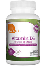 Advanced Nutrition By Zahler Vitamin D3 1000 IU Softgels