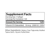 Advanced Nutrition By Zahler Vitamin D3 2000 IU Softgels