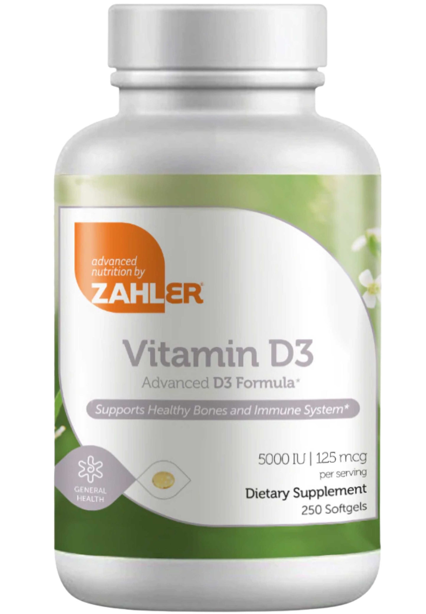 Advanced Nutrition By Zahler Vitamin D3 5000 IU Softgels