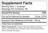 Advanced Nutrition By Zahler Zinc + Elderberry Lozenges