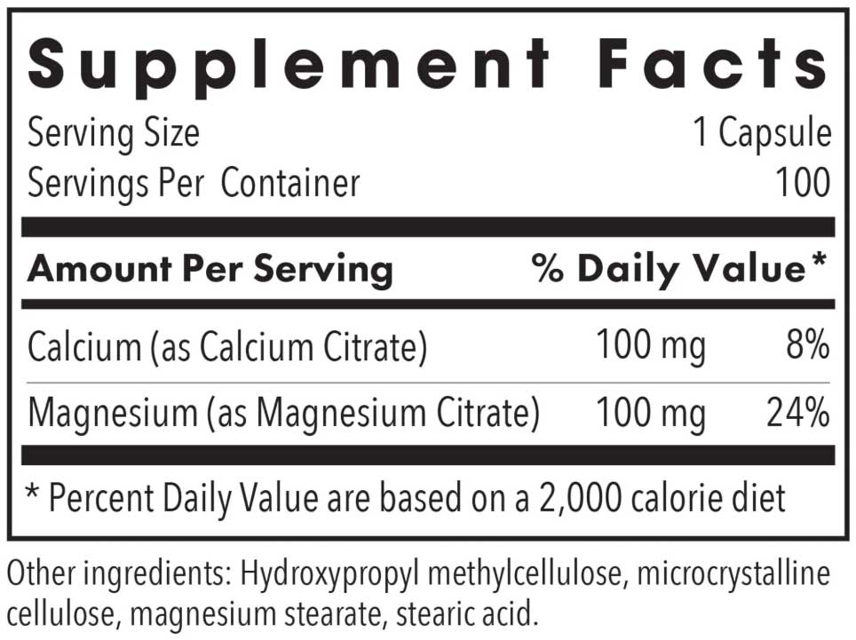 Allergy Research Group Calcium Magnesium Citrate
