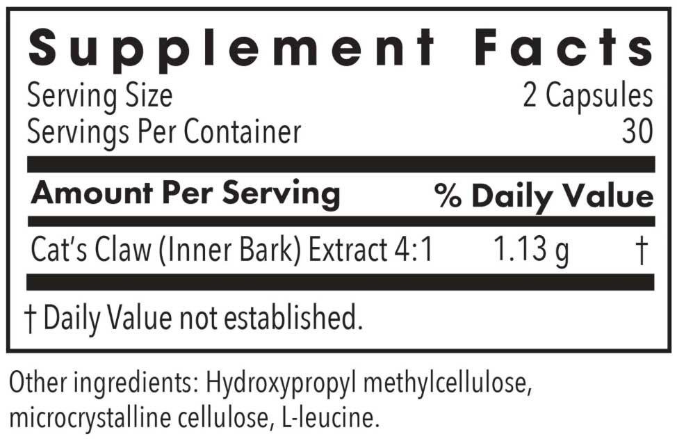 Allergy Research Group Cat's Claw