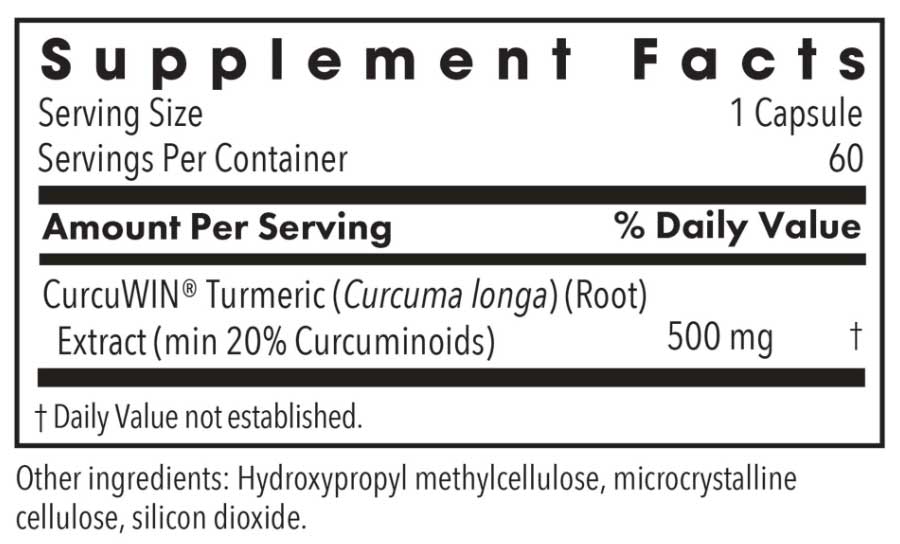 Allergy Research Group CurcuWIN 500