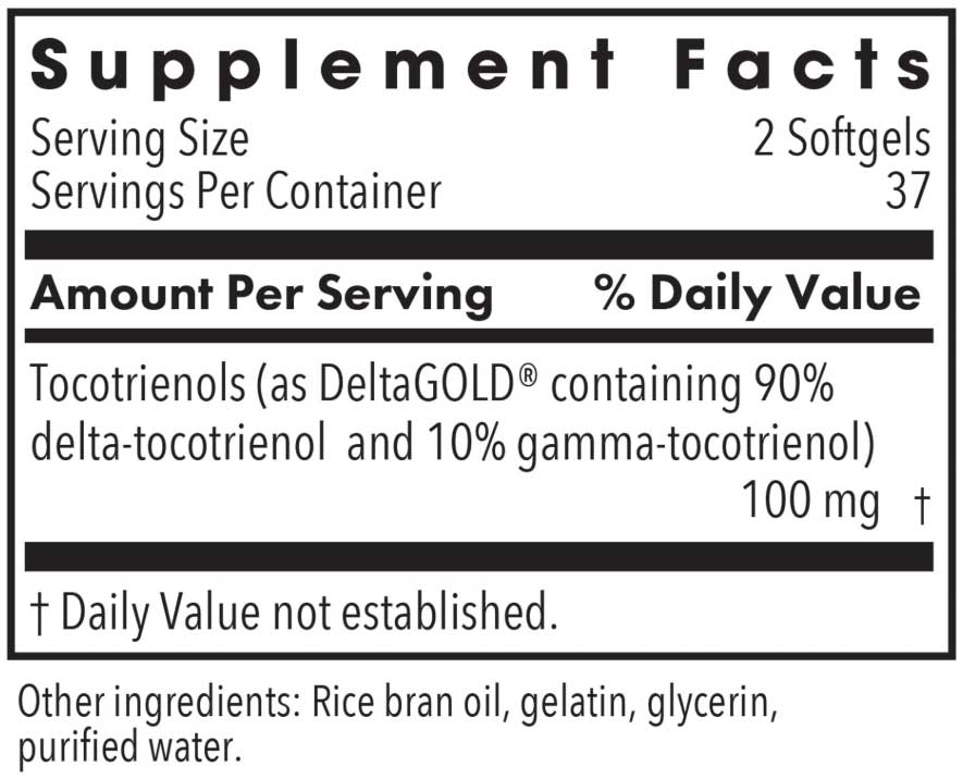Allergy Research Group Delta-Fraction Tocotrienols
