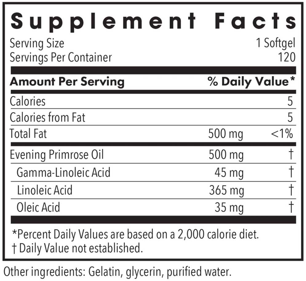 Allergy Research Group EPO Evening Primrose Oil