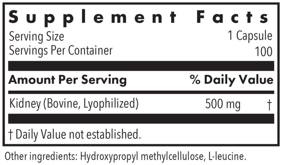 Allergy Research Group Kidney Beef