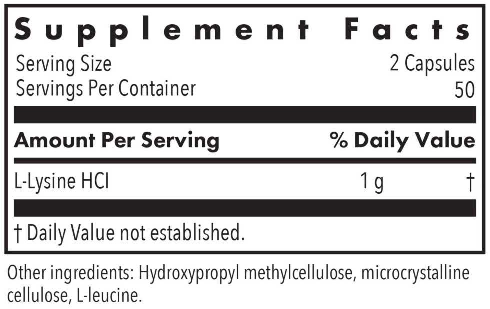 Allergy Research Group L-Lysine