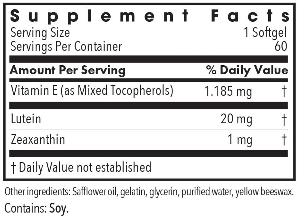 Allergy Research Group Lutein 20 mg