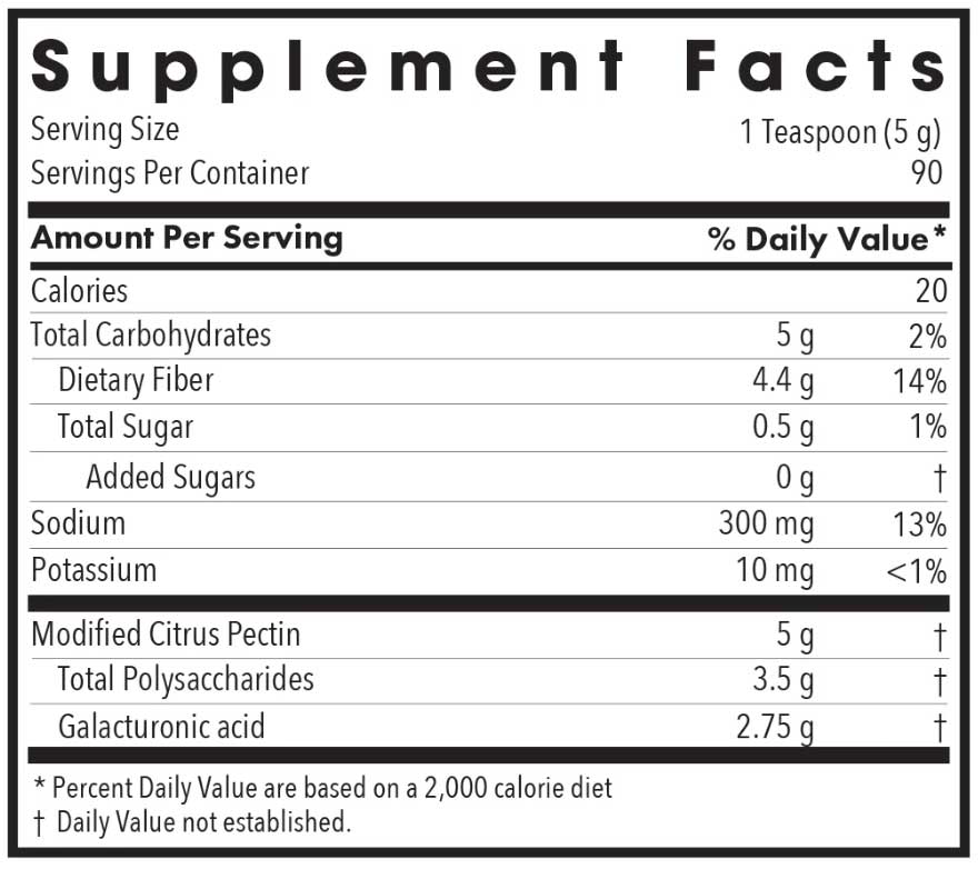 Allergy Research Group Modified Citrus Pectin Powder