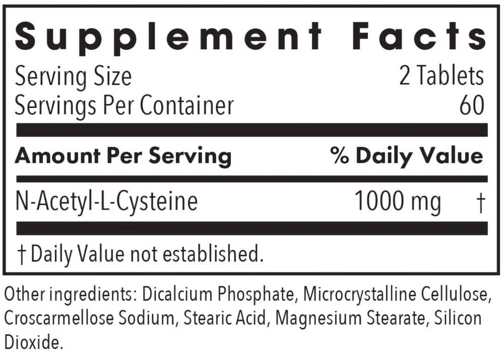 Allergy Research Group NAC N-Acetyl-L-Cysteine