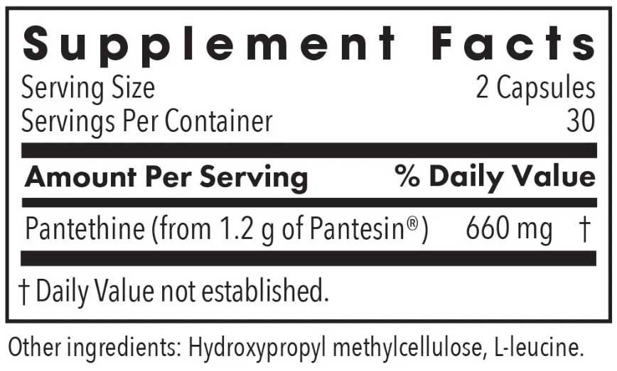 Allergy Research Group Pantethine