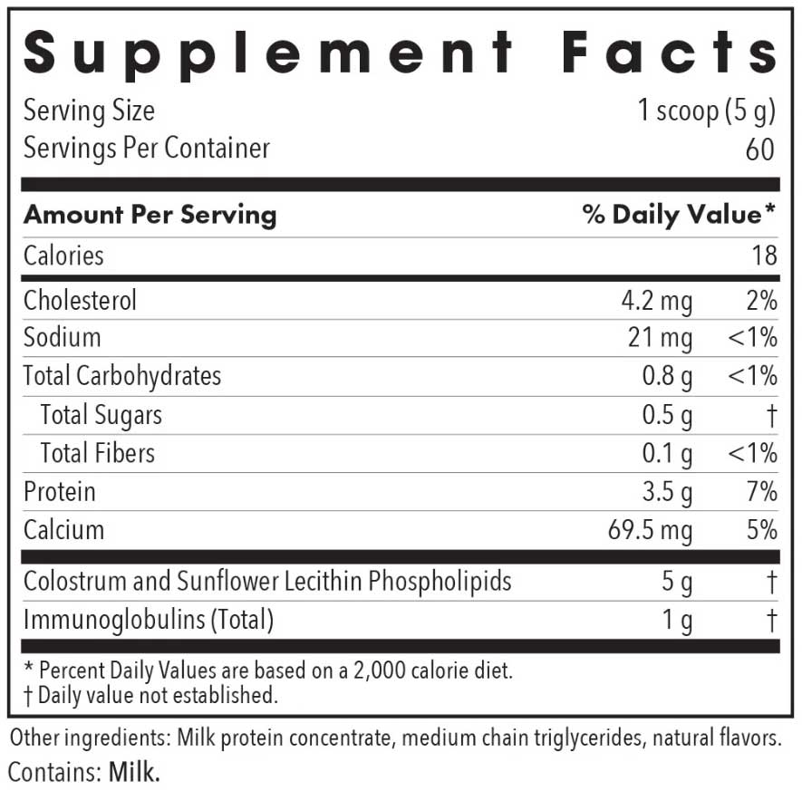 Allergy Research Group Phospholipid Colostrum