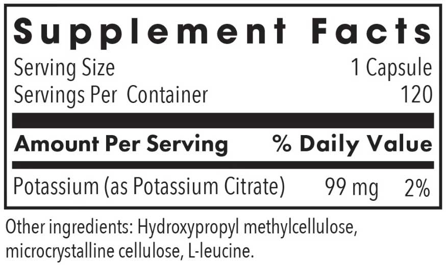 Allergy Research Group Potassium Citrate
