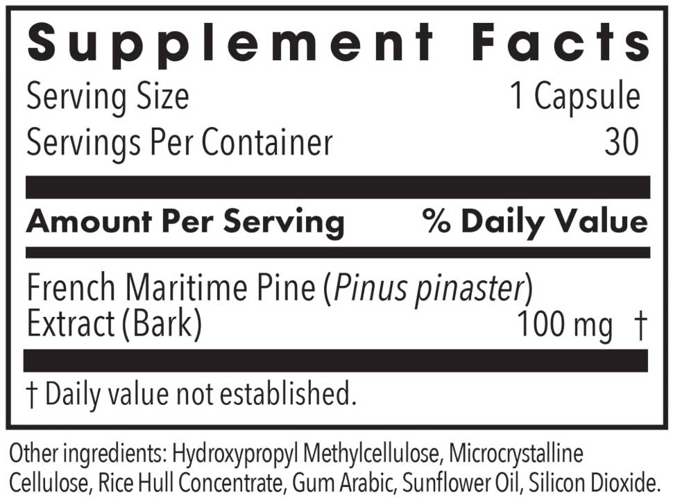 Allergy Research Group Pycnogenol 100