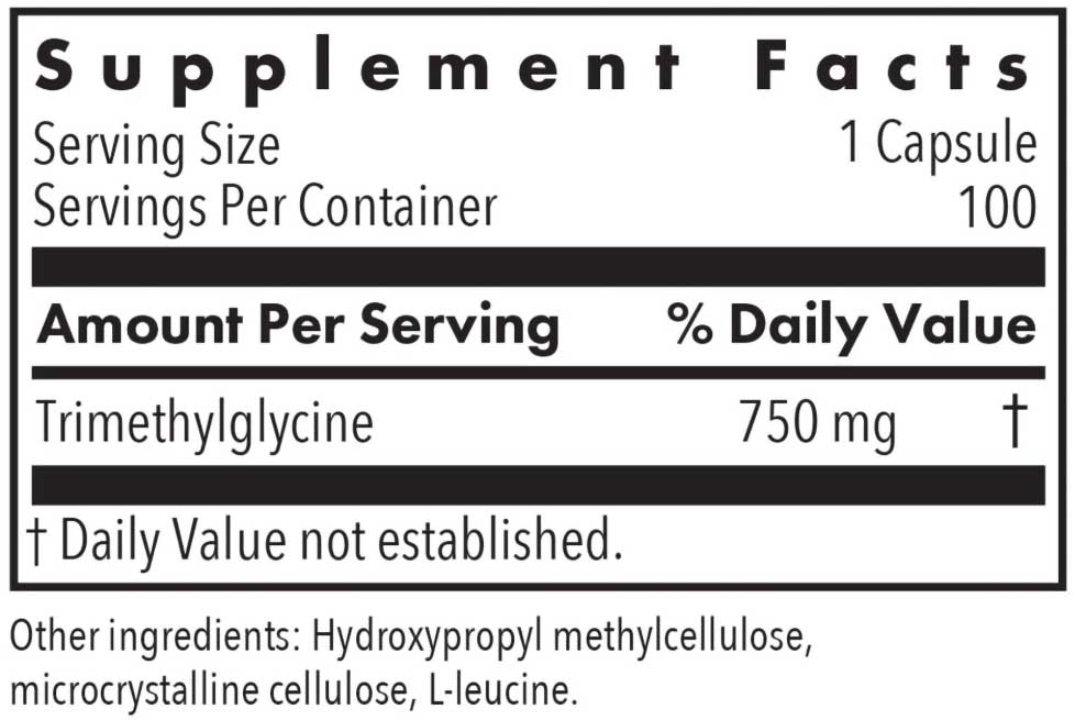 Allergy Research Group TMG Trimethylglycine