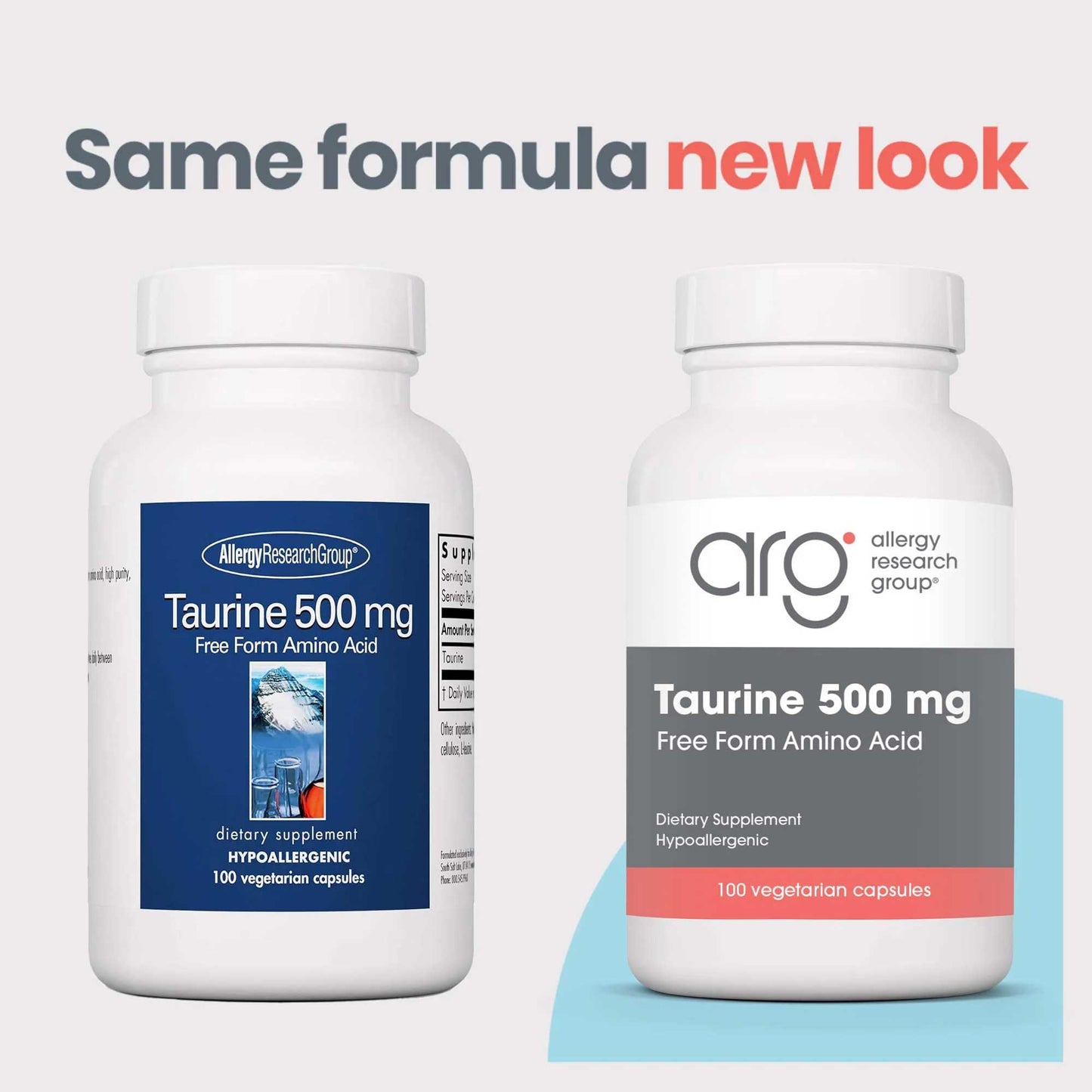 Allergy Research Group Taurine 500 mg