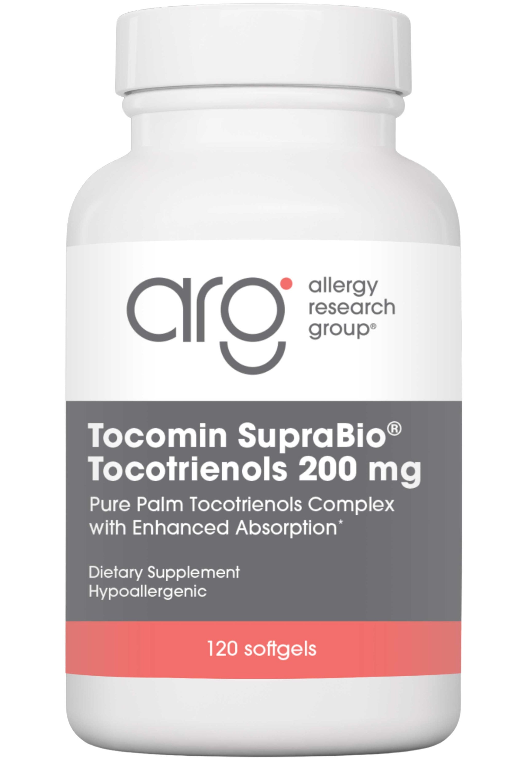 Allergy Research Group Tocomin SupraBio Tocotrienols 200 mg
