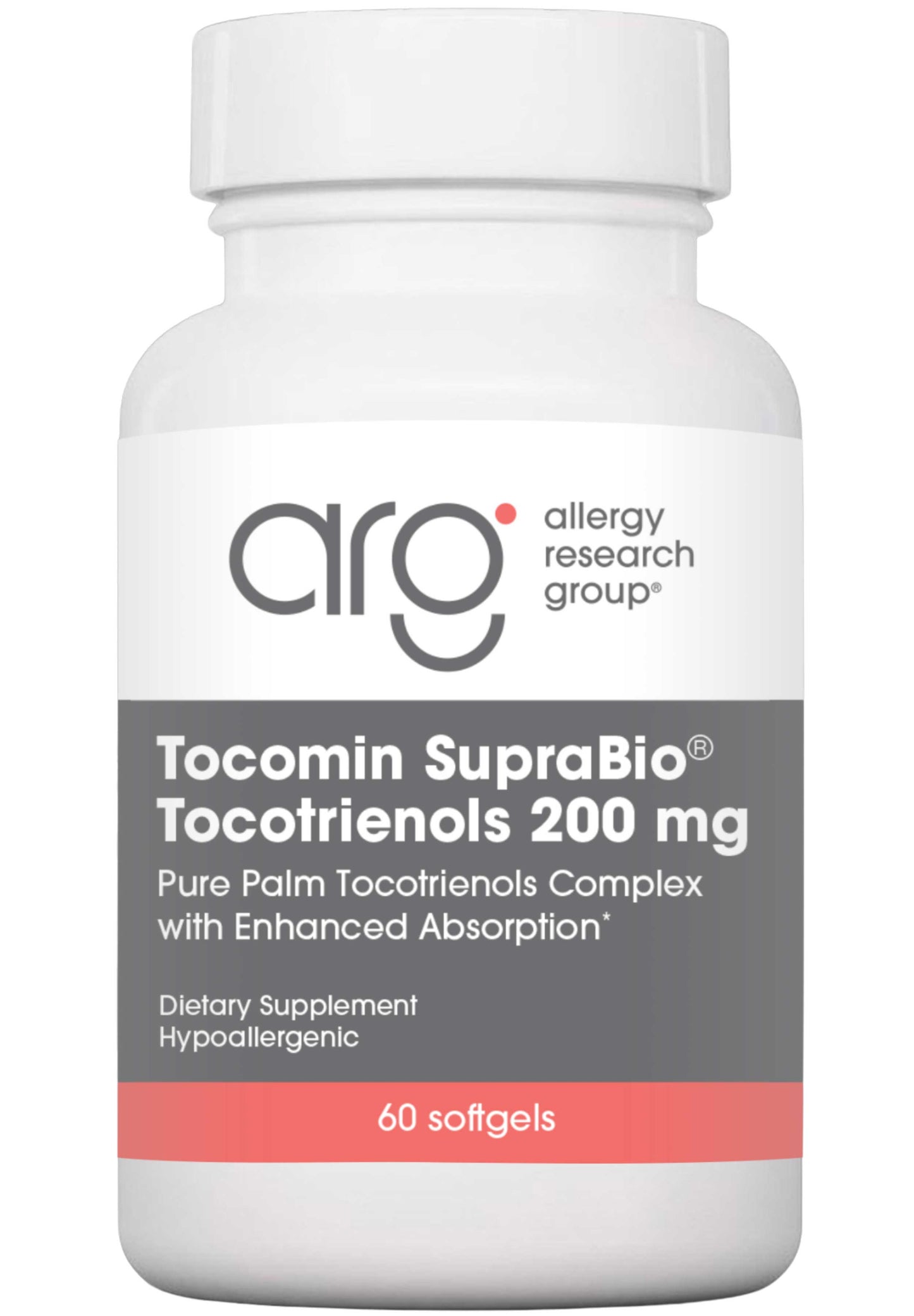 Allergy Research Group Tocomin SupraBio Tocotrienols 200 mg