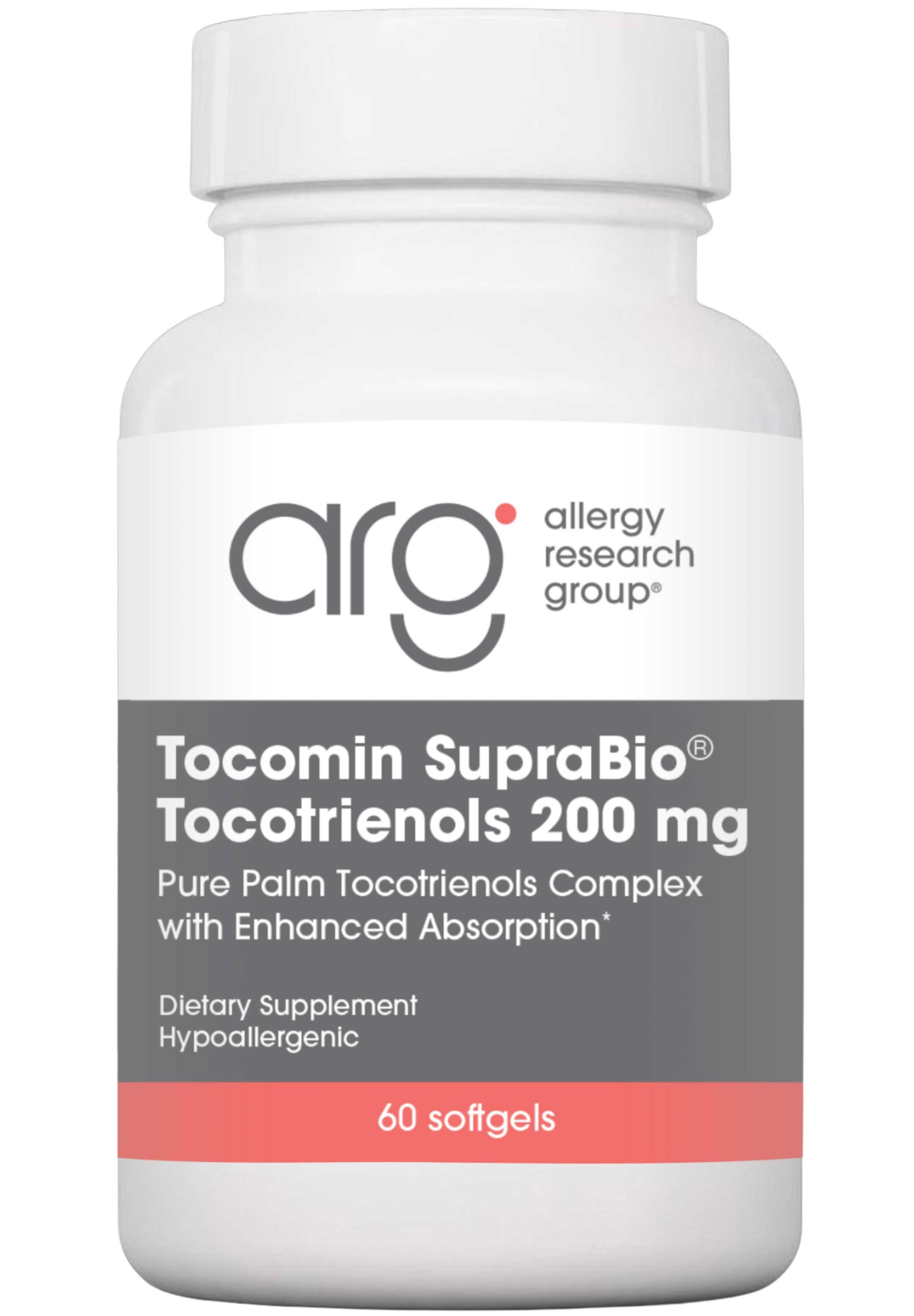 Allergy Research Group Tocomin SupraBio Tocotrienols 200 mg