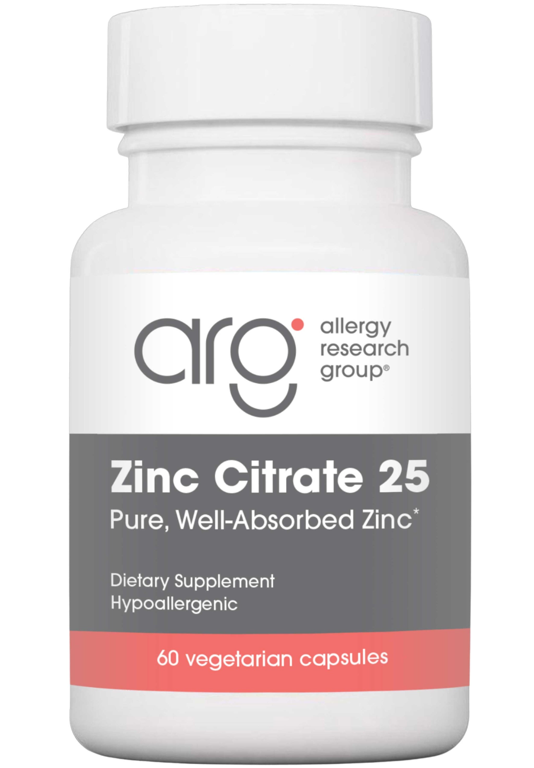 Allergy Research Group Zinc Citrate 25