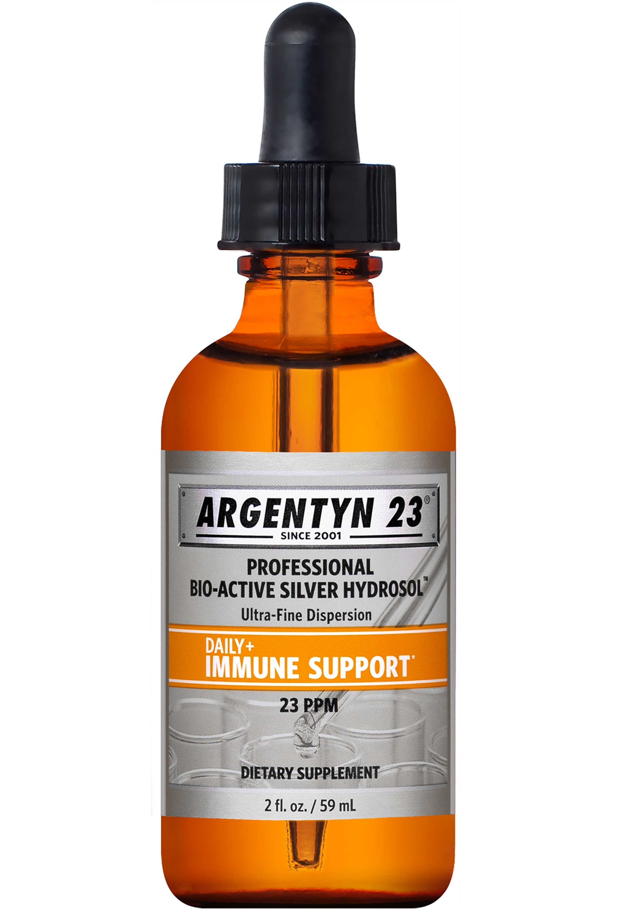 Argentyn 23 Professional Bio-Active Silver Hydrosol Daily+ Immune Support Dropper