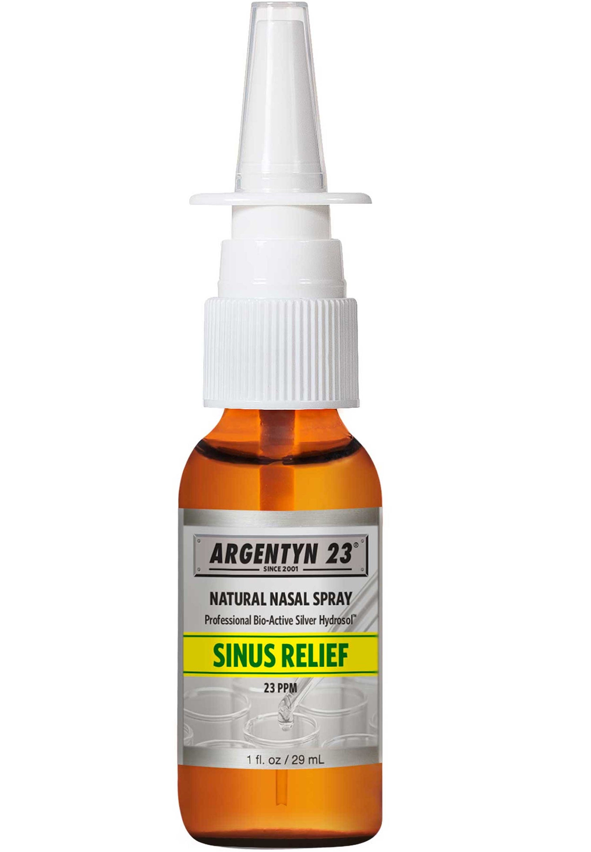 Argentyn 23 Professional Bio-Active Silver Hydrosol Natural Nasal Spray, Sinus Relief