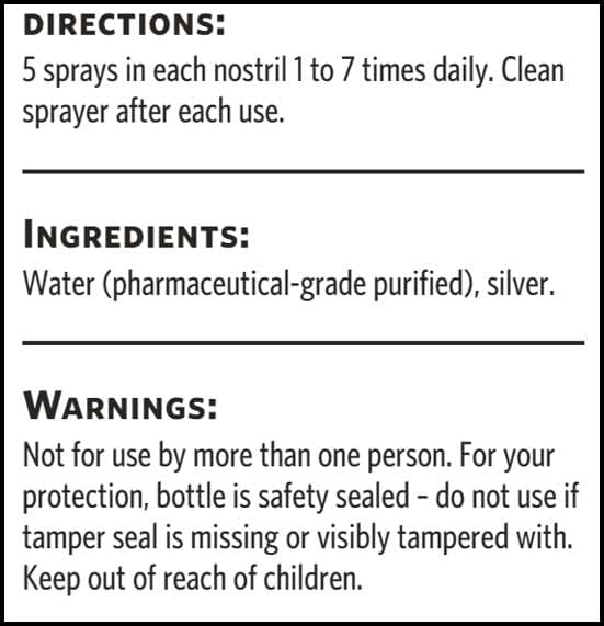 Argentyn 23 Professional Bio-Active Silver Hydrosol Natural Nasal Spray, Sinus Relief