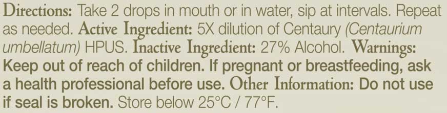 Bach Flower Remedies Centaury