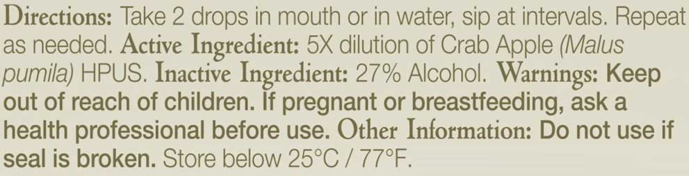 Bach Flower Remedies Crab Apple