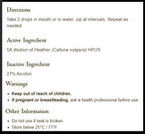 Bach Flower Remedies Heather