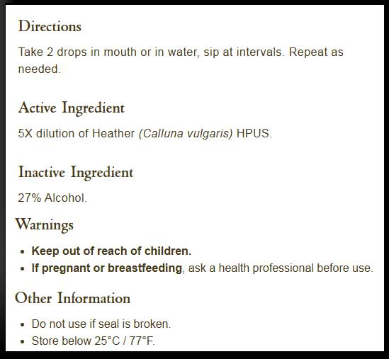 Bach Flower Remedies Heather