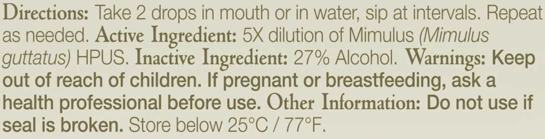 Bach Flower Remedies Mimulus