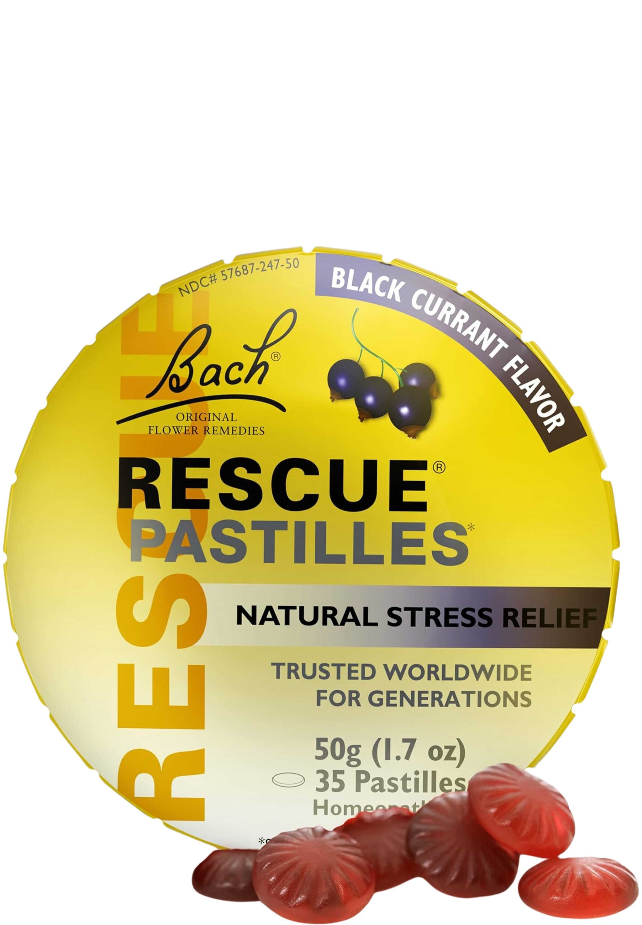 Bach Flower Remedies Rescue Pastilles Black Currant