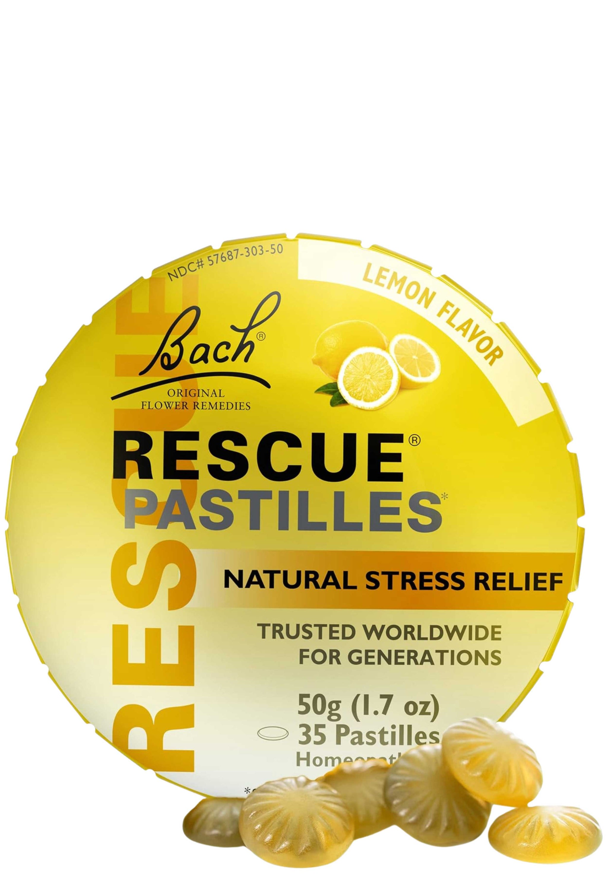Bach Flower Remedies Rescue Pastilles Lemon