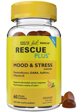 Bach Flower Remedies Rescue Plus Mood & Stress Support Gummies