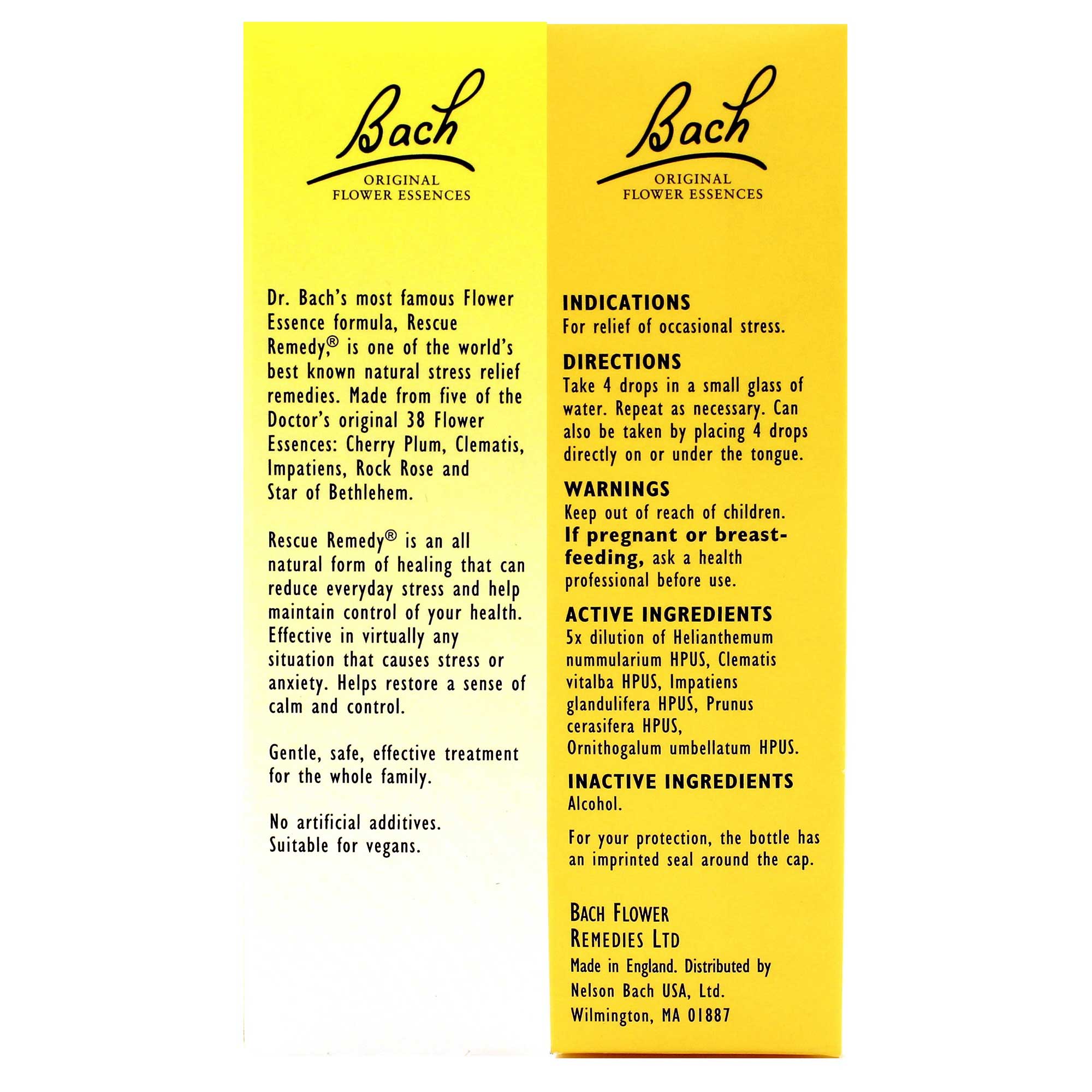 Bach Flower Remedies Rescue Remedy