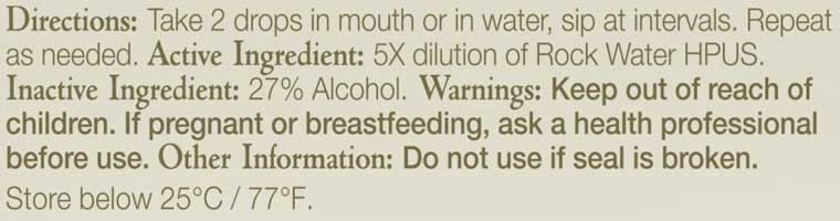 Bach Flower Remedies Rock Water