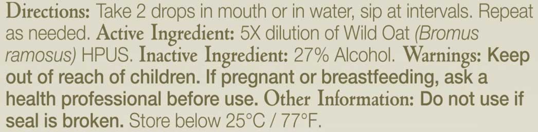 Bach Flower Remedies Wild Oat