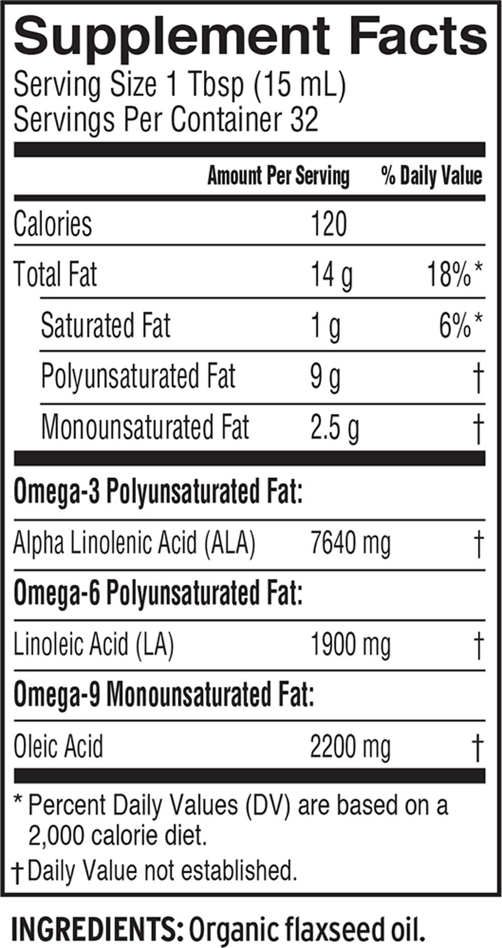 Barlean's Organic Oils Fresh Flax Oil Organic