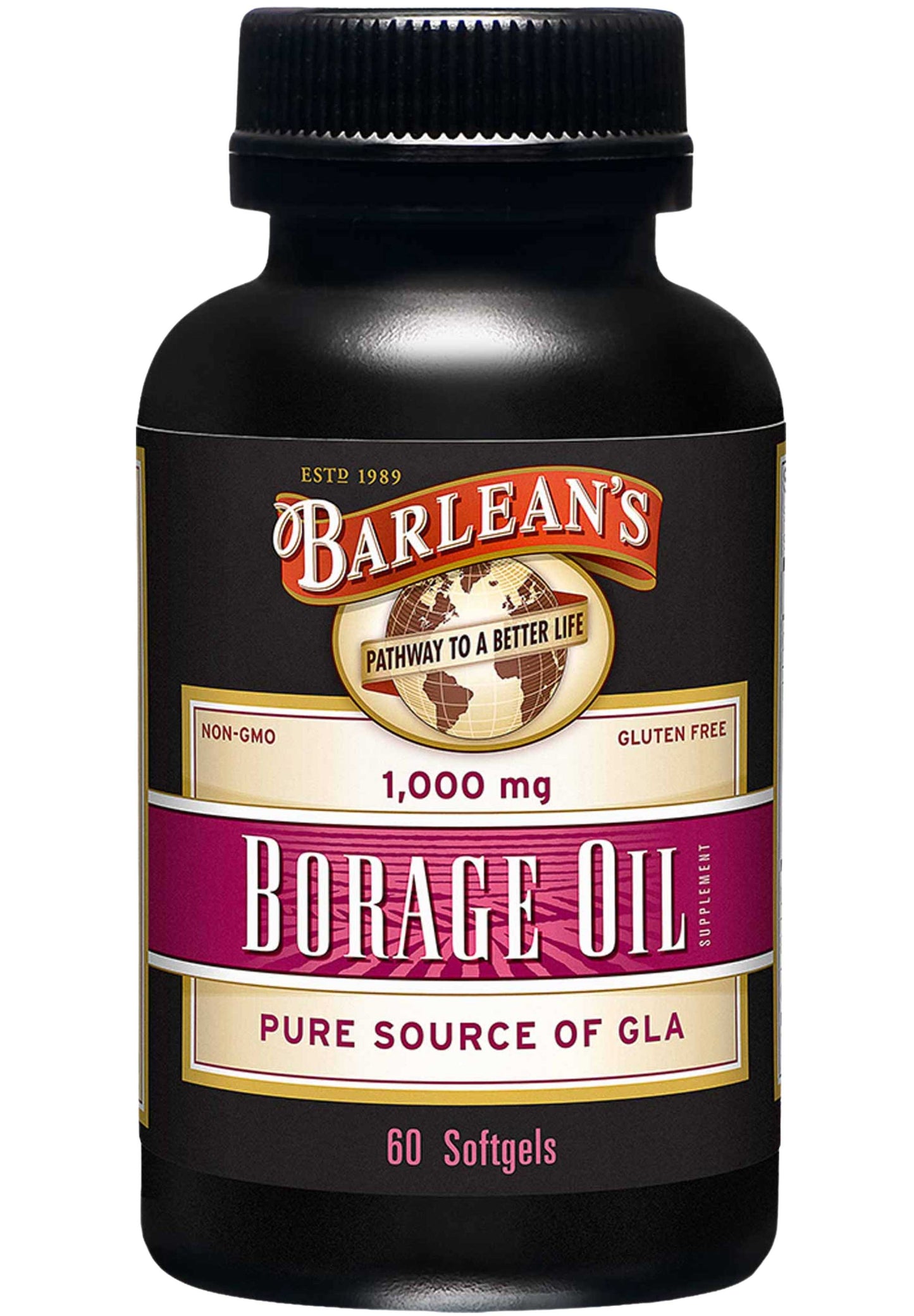 Barlean's Organic Oils Borage Oil 1000 mg Softgels