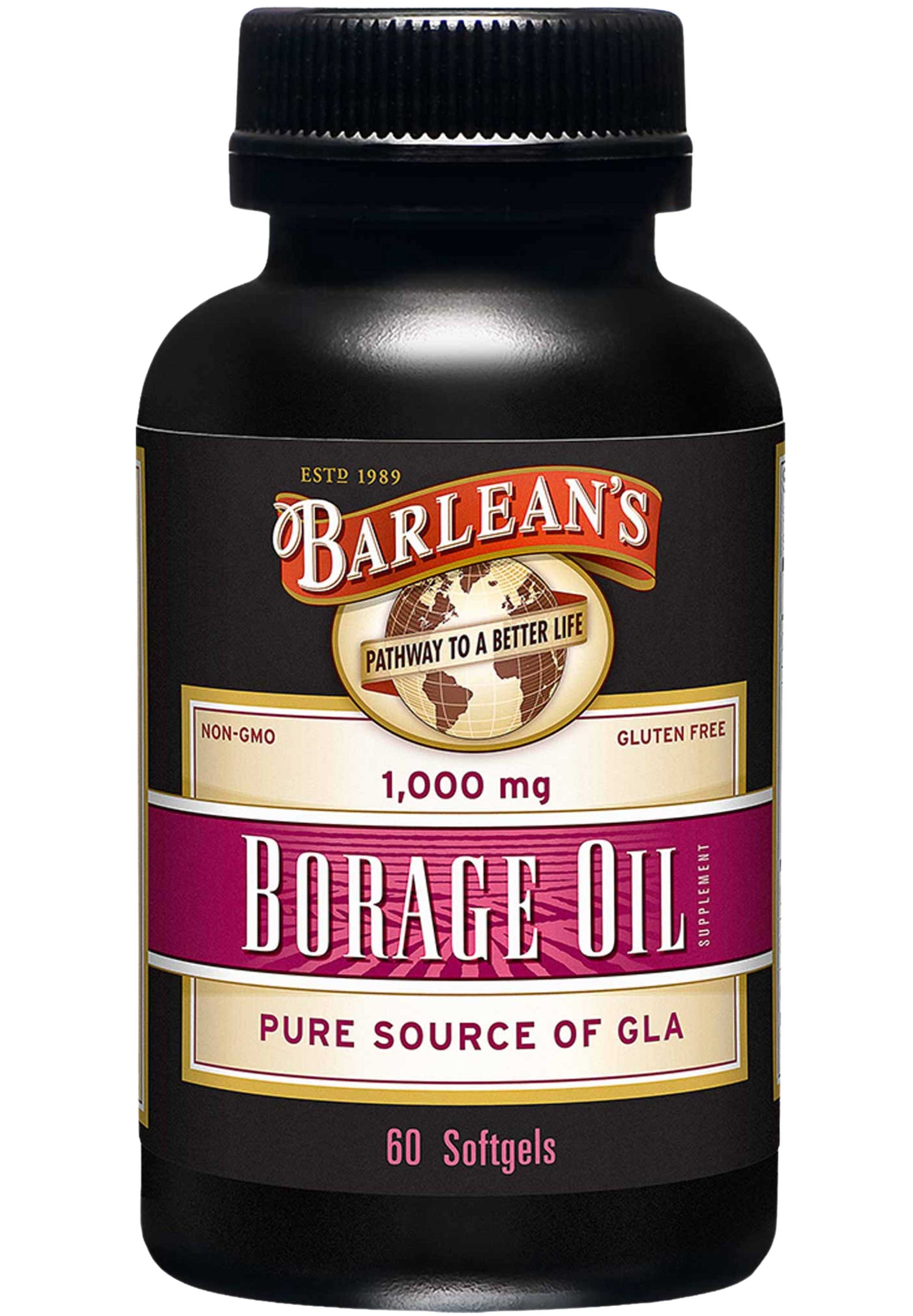 Barlean's Organic Oils Borage Oil 1000 mg Softgels